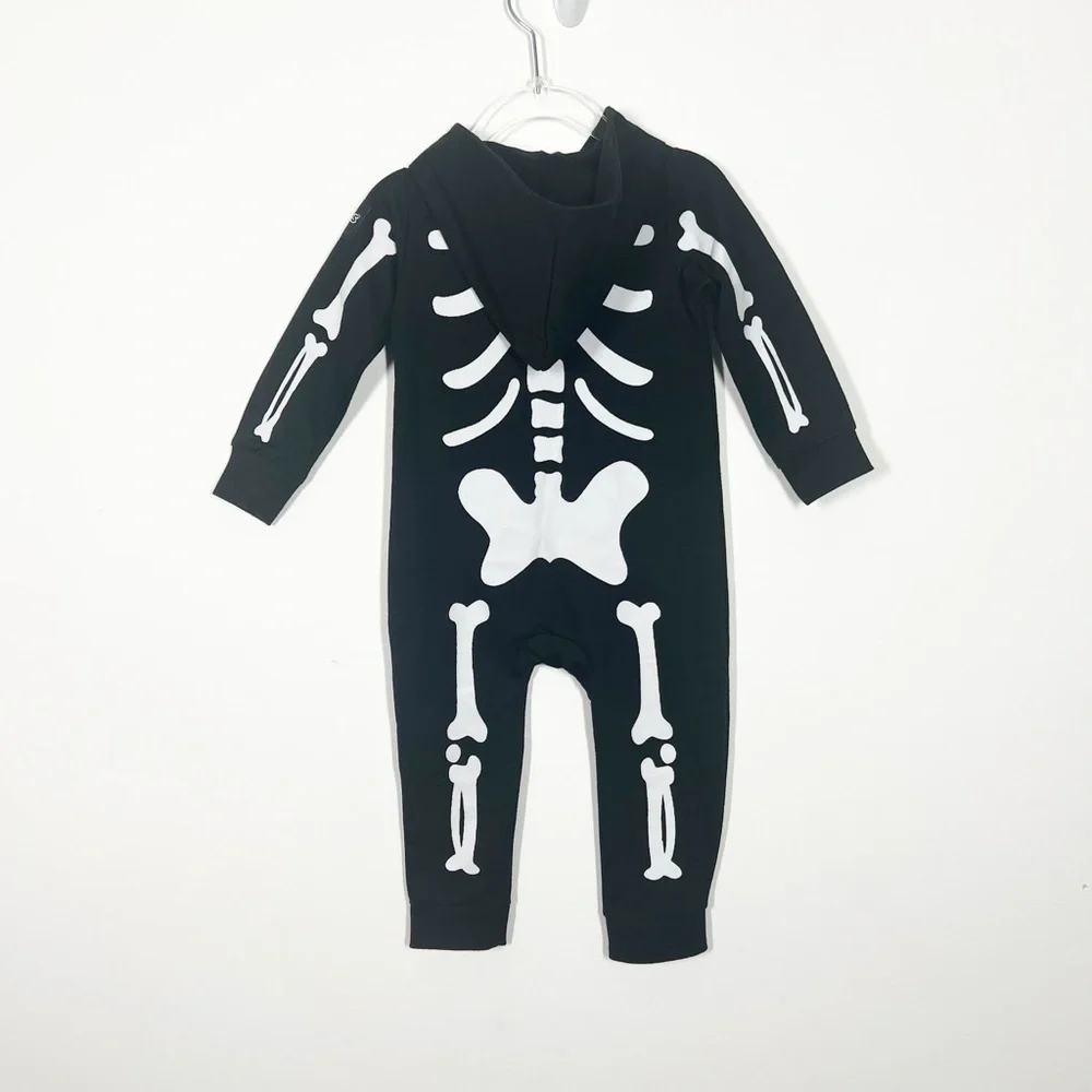 Tipsy Elves Baby Size 12 Months Black and White Skeleton Kids Halloween Costume